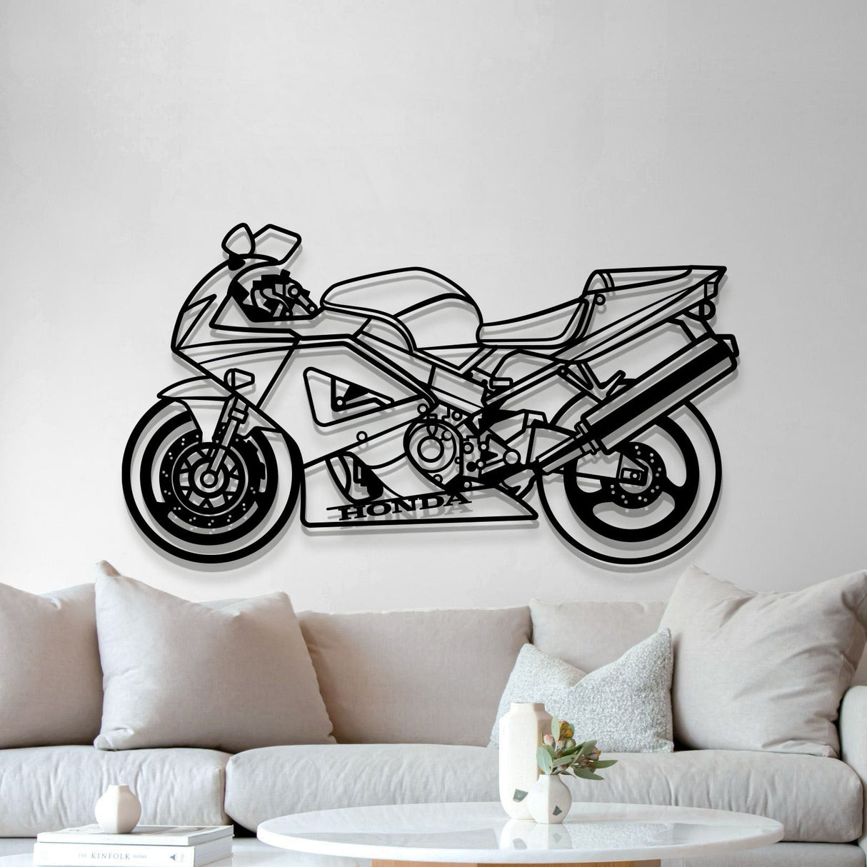 2000 CBR 900 RR Fireblade Metal Motorcycle Wall Art - MT1396