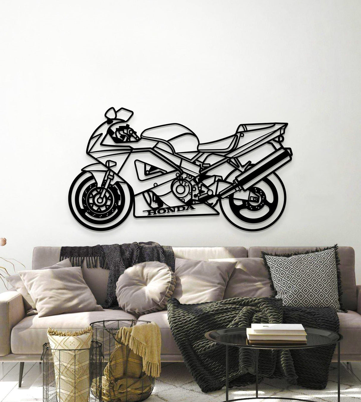 2000 CBR 900 RR Fireblade Metal Motorcycle Wall Art - MT1396