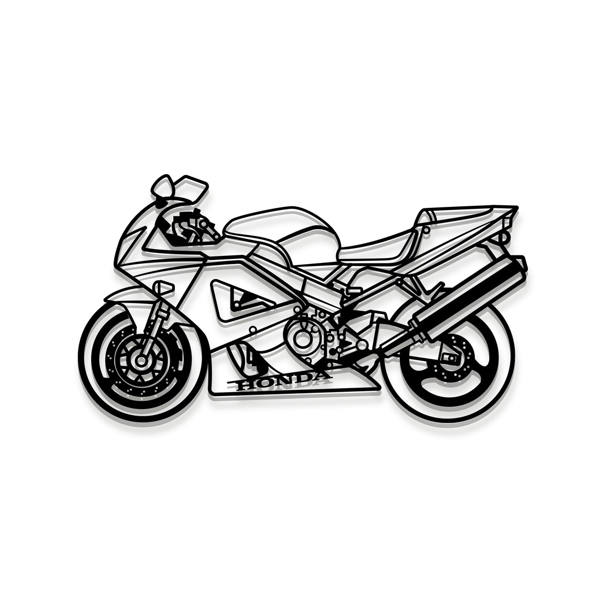 2000 CBR 900 RR Fireblade Metal Motorcycle Wall Art - MT1396