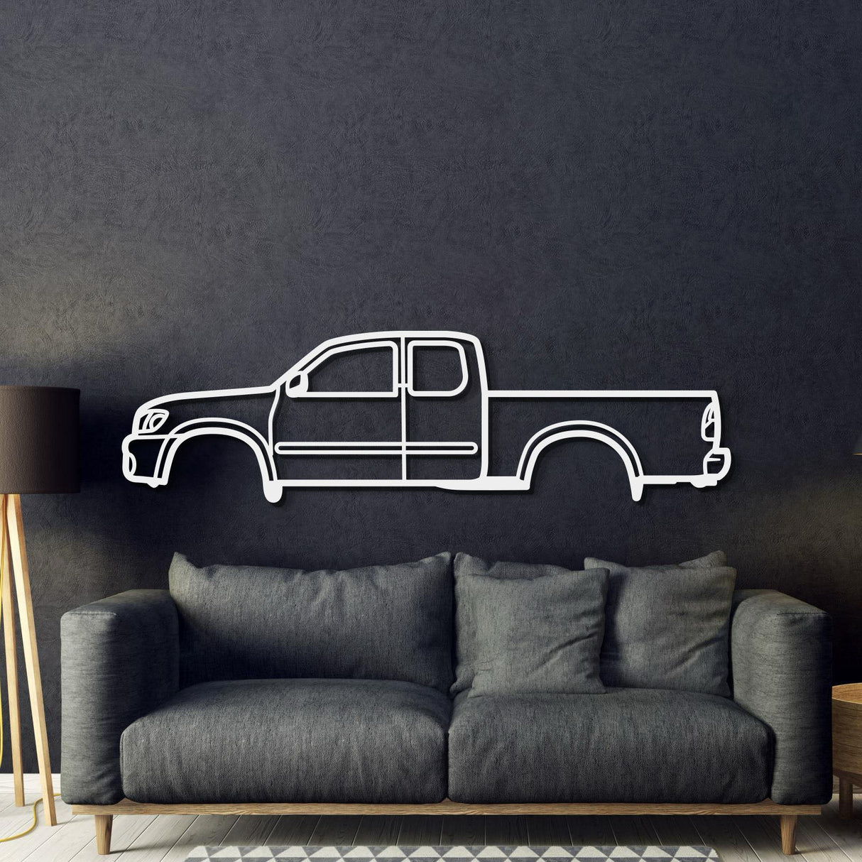 2000 Tundra 1st Gen Metal Car Wall Art - MT0282