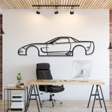 2001 Corvette Z06 Metal Car Wall Art - MT0288