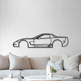 2001 Corvette Z06 Metal Car Wall Art - MT0288