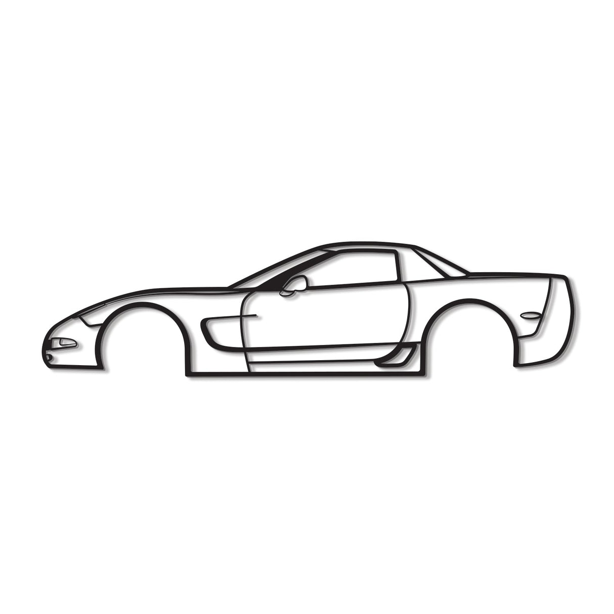 2001 Corvette Z06 Metal Car Wall Art - MT0288