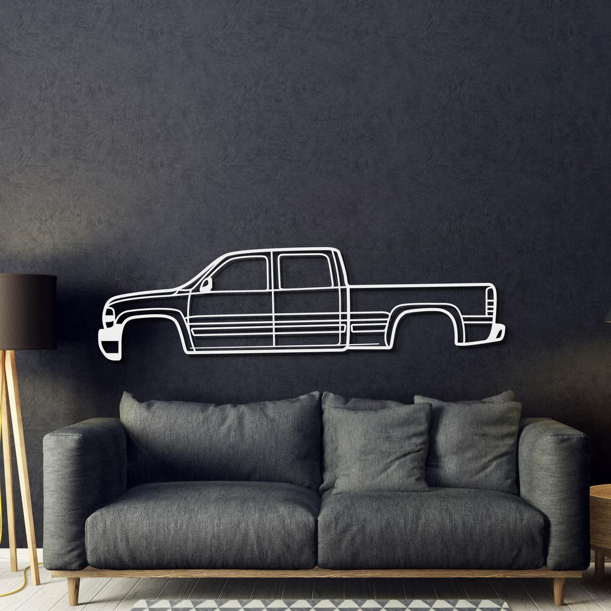 2001 Silverado 2500HD Metal Car Wall Art - MT0294