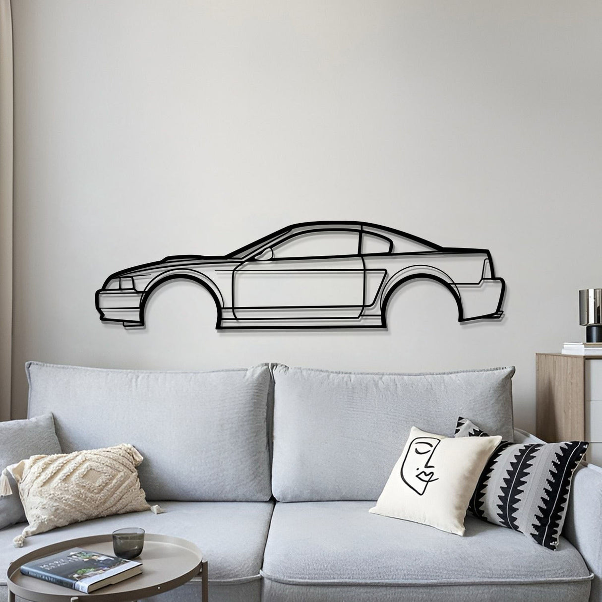 2001 Mustang GT Metal Car Wall Art - MT0290