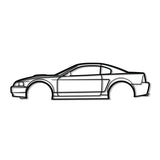 2001 Mustang GT Metal Car Wall Art - MT0290