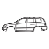 2001 Highlander 1st Gen (XU20) Metal Car Wall Art - MT0289