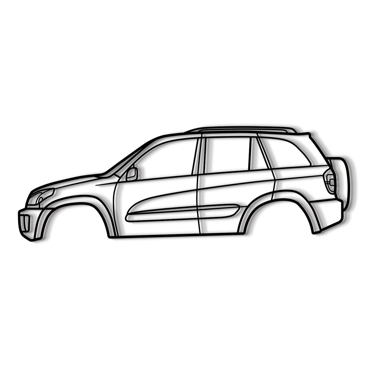 2001 RAV4 2nd Gen (XA20) Metal Car Wall Art - MT0291