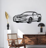 2002 Transam WS6 Perspective Metal Car Wall Art - MT1285