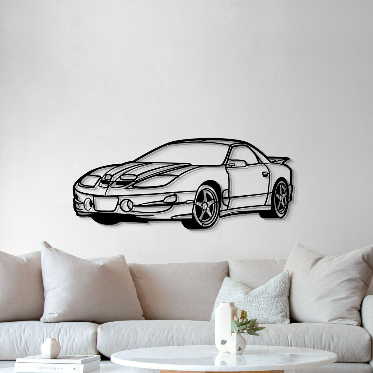 2002 Transam WS6 Perspective Metal Car Wall Art - MT1285