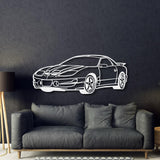 2002 Transam WS6 Perspective Metal Car Wall Art - MT1285