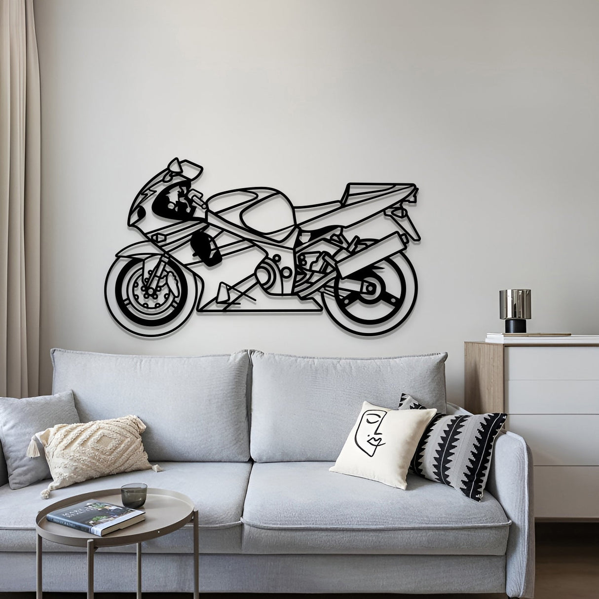 2002 GSX-R Metal Motorcycle Wall Art - MT1411