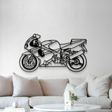 2002 GSX-R Metal Motorcycle Wall Art - MT1411