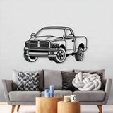 2003 Ram Perspective Metal Car Wall Art - MT1260