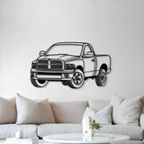 2003 Ram Perspective Metal Car Wall Art - MT1260