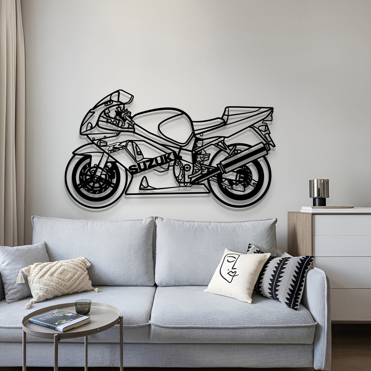 2003 GSX-R 600 Metal Motorcycle Wall Art - MT1412