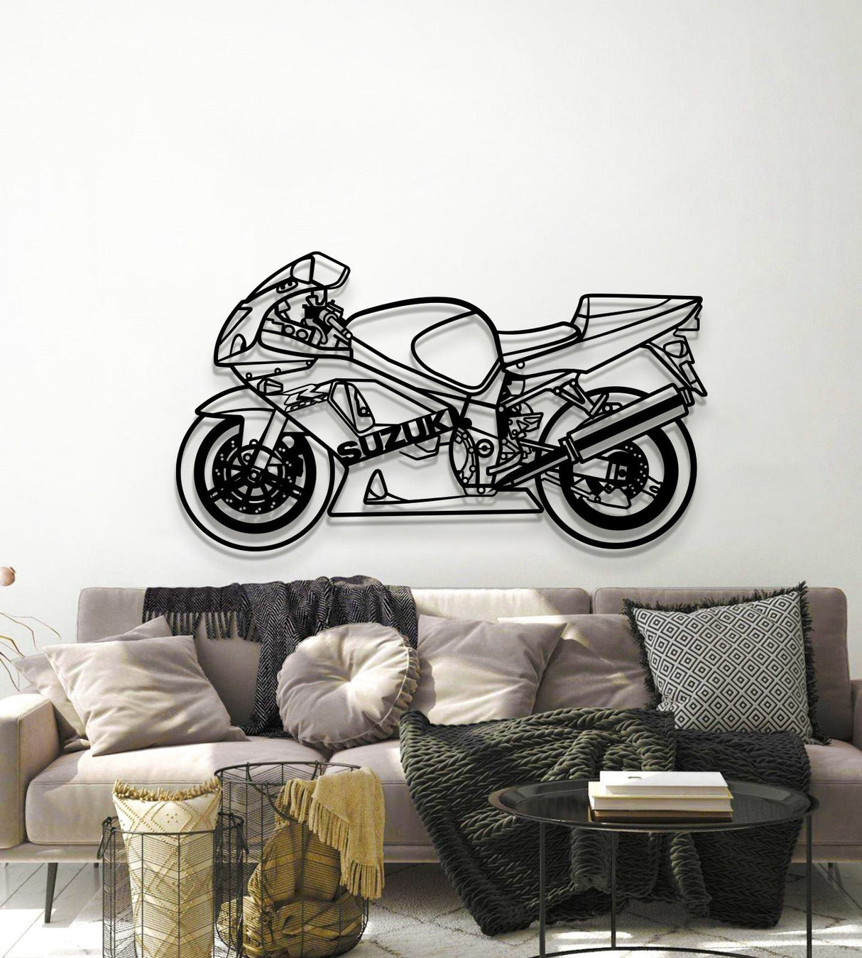 2003 GSX-R 600 Metal Motorcycle Wall Art - MT1412