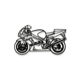 2003 GSX-R 600 Metal Motorcycle Wall Art - MT1412