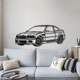 E46 Perspective Metal Car Wall Art - MT0432