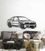 E46 Perspective Metal Car Wall Art - MT0432