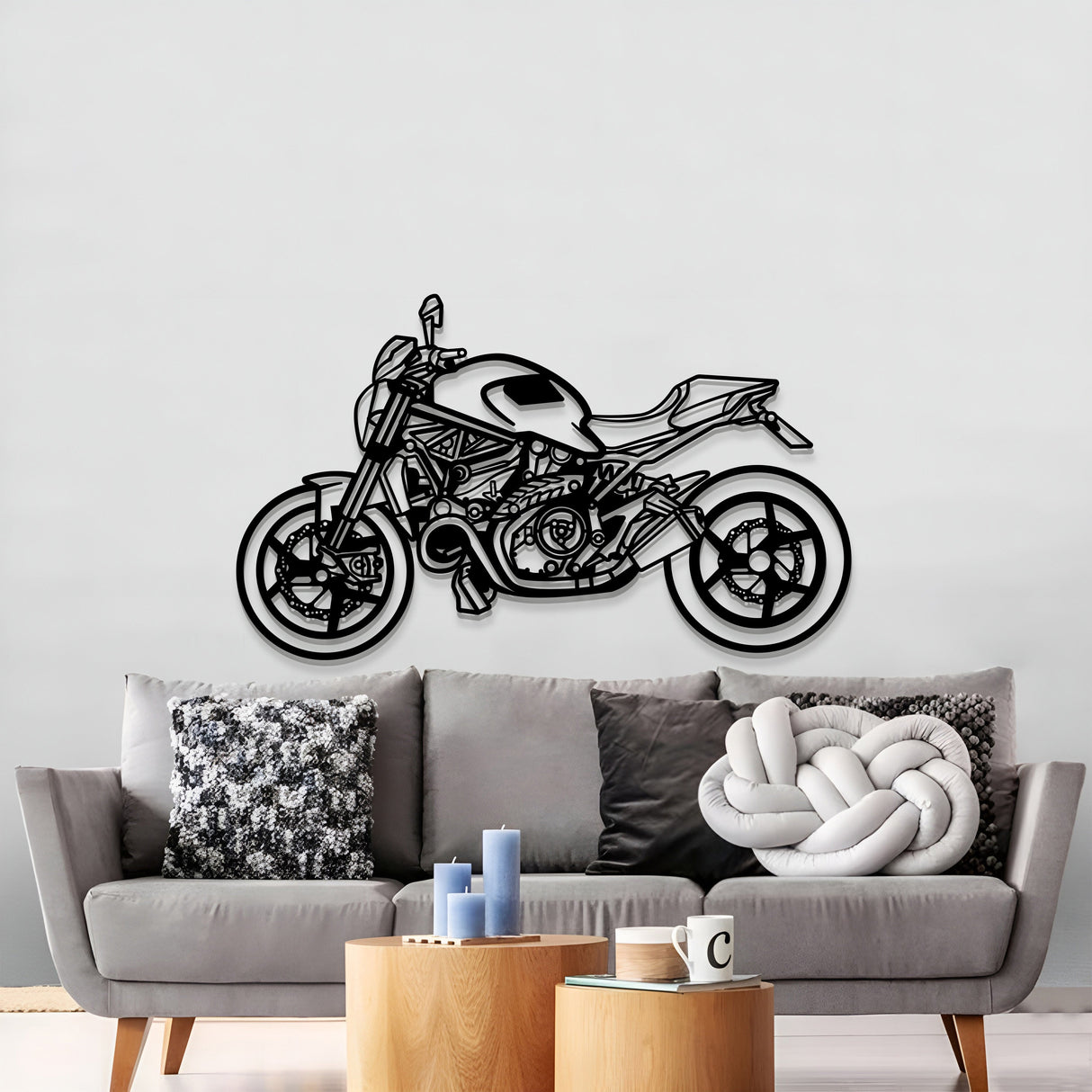 2014 Monster 1200S Metal Motorcycle Wall Art - MT1390