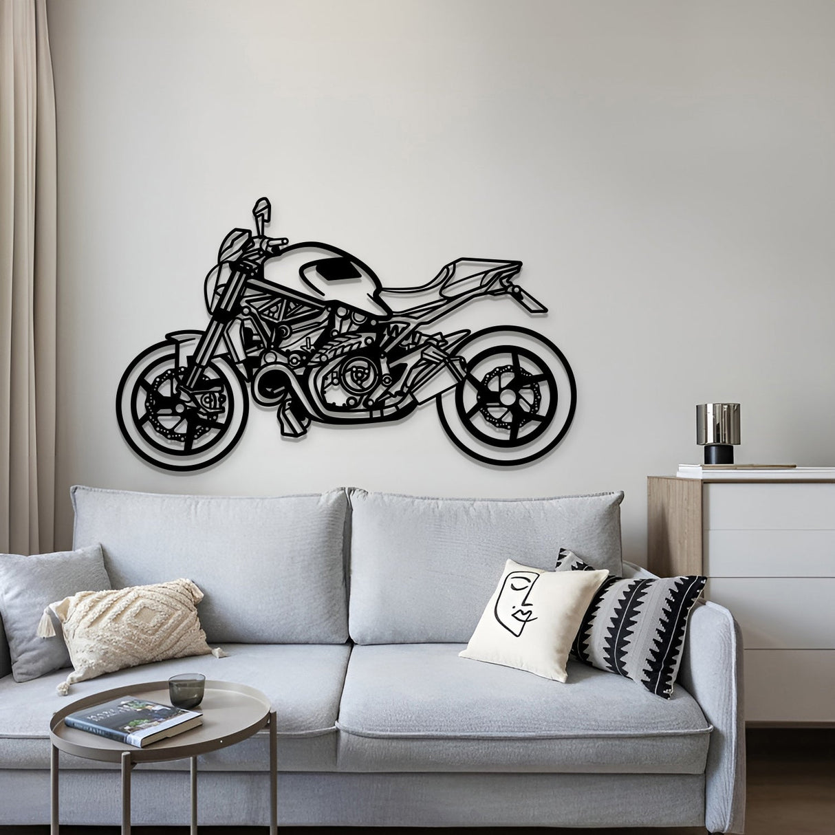 2014 Monster 1200S Metal Motorcycle Wall Art - MT1390