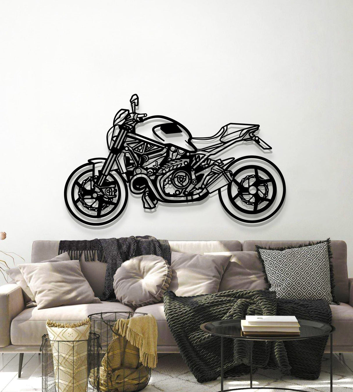 2014 Monster 1200S Metal Motorcycle Wall Art - MT1390