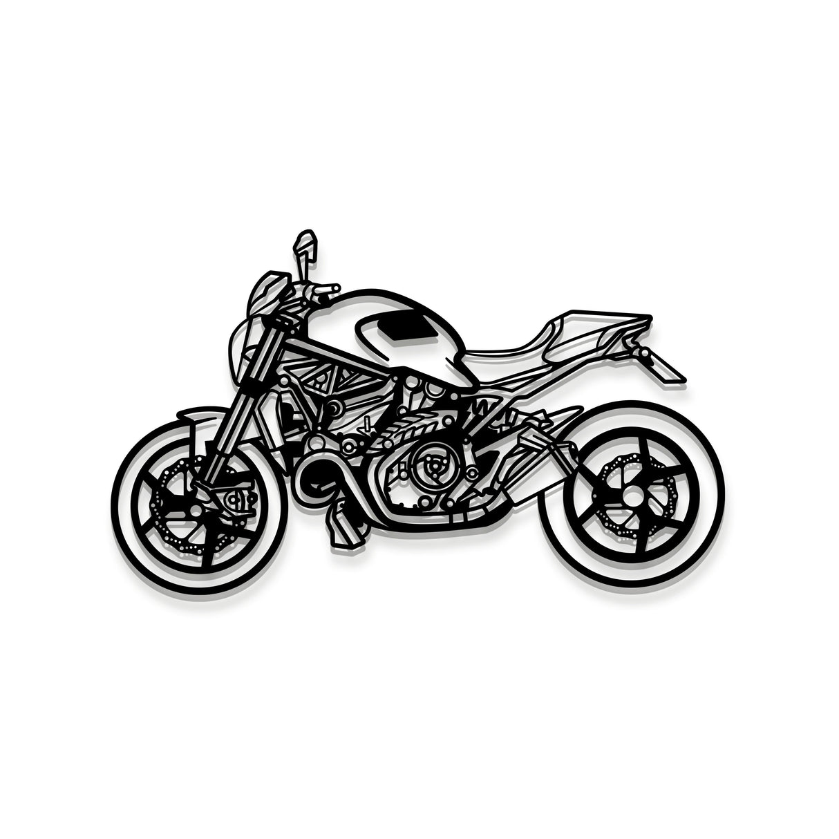 2014 Monster 1200S Metal Motorcycle Wall Art - MT1390