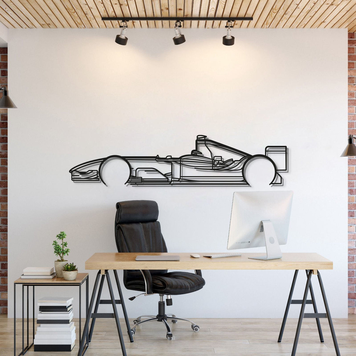 F1 2004 Classic Metal Car Wall Art - MT0311