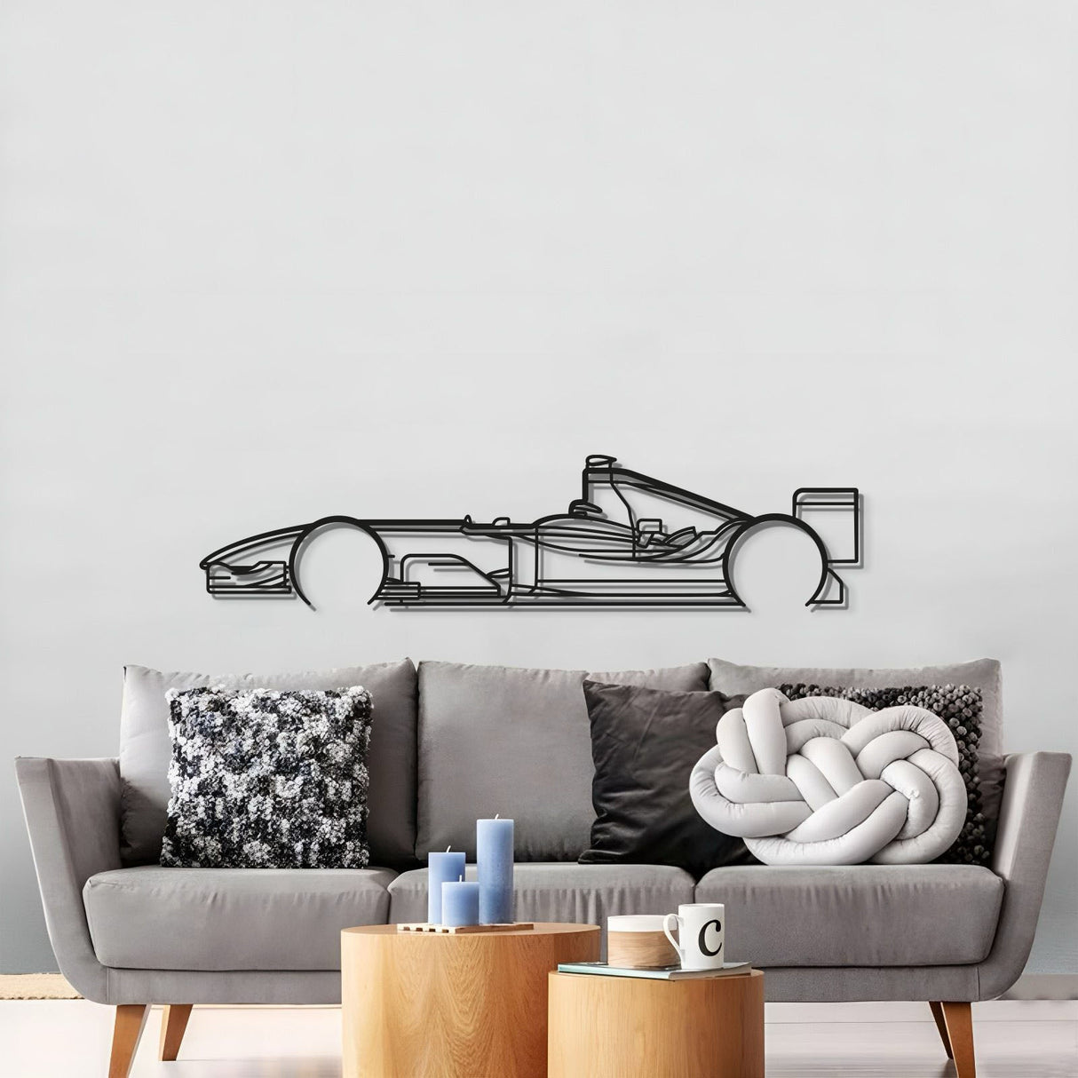 F1 2004 Classic Metal Car Wall Art - MT0311