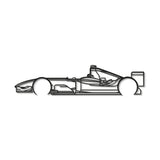 F1 2004 Classic Metal Car Wall Art - MT0311