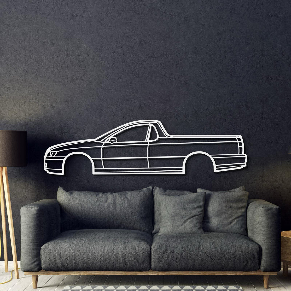 2004 Commodore UTE SS Metal Car Wall Art - MT0313