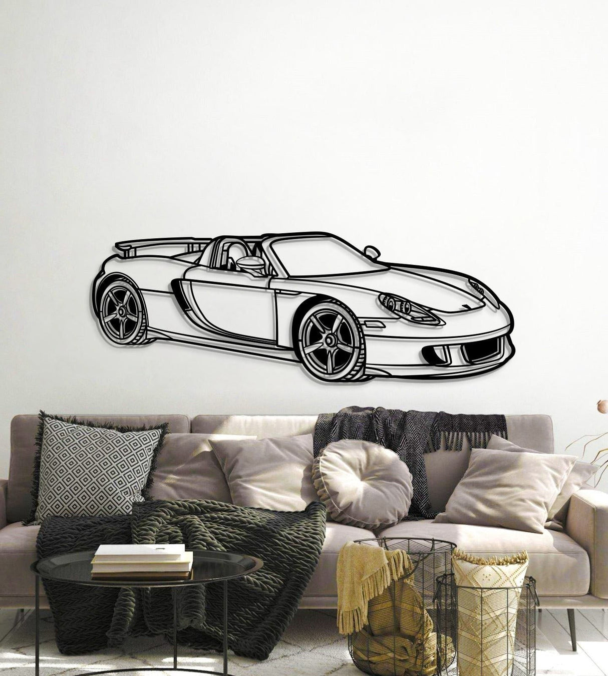 Perspective Metal Car Wall Art - MT1188