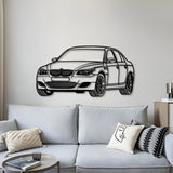 2005 E60 M5 Perspective Metal Car Wall Art - MT0427