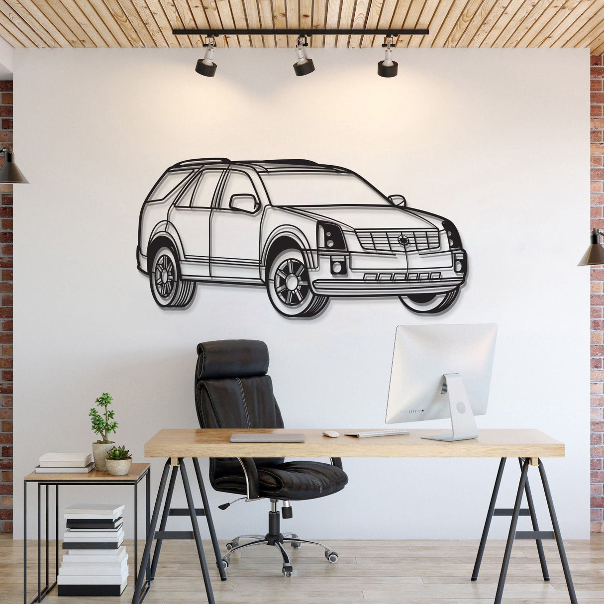 2005 SRX Perspective Metal Car Wall Art - MT1212