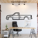 2005 Silverado Metal Car Wall Art - MT0324