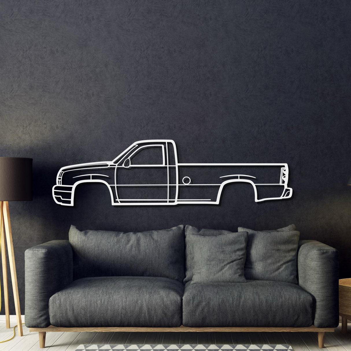 2005 Silverado Metal Car Wall Art - MT0324