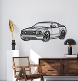 2005 Mustang Perspective Metal Car Wall Art - MT0442