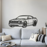 2005 Mustang Perspective Metal Car Wall Art - MT0442