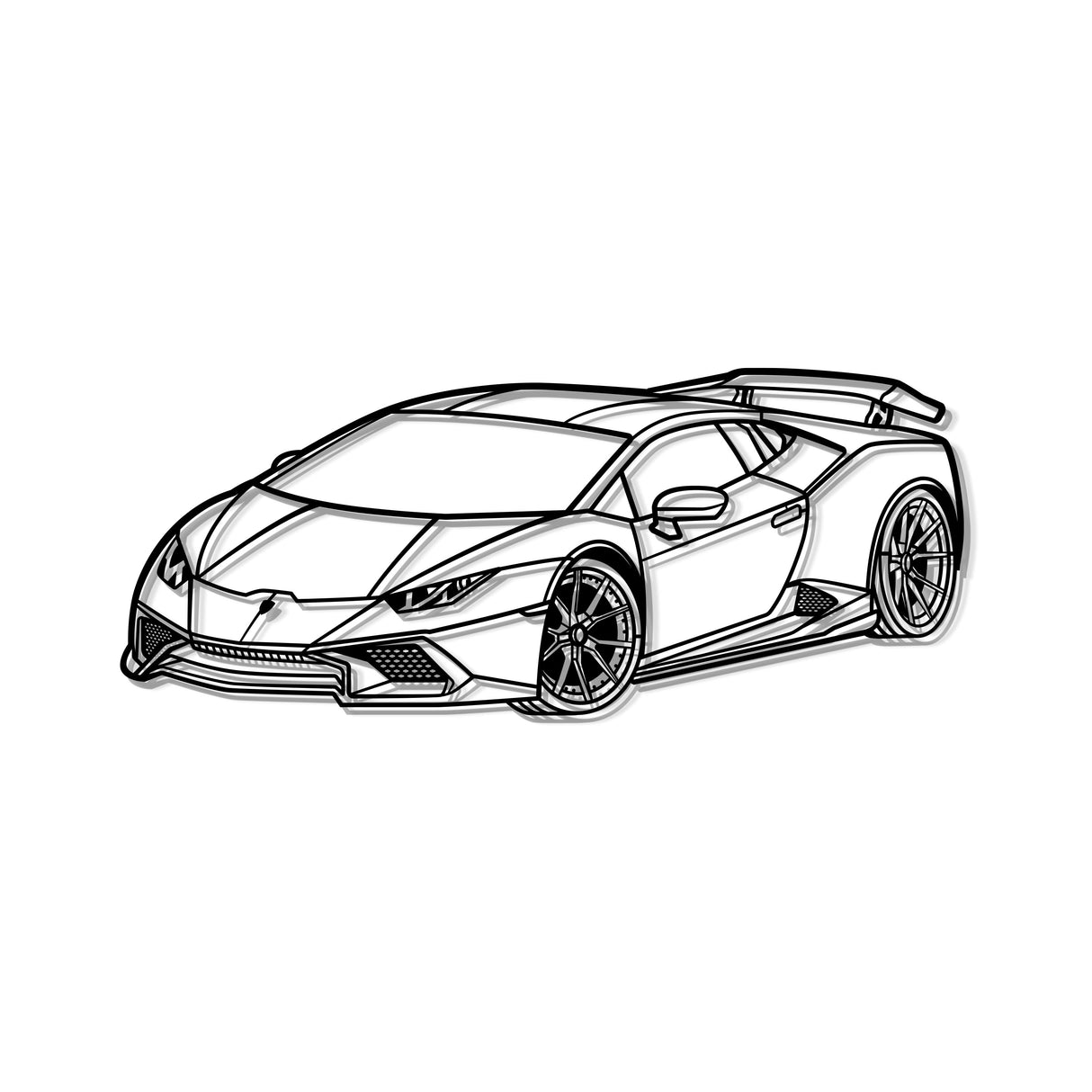 2005 Huracan Perspective Metal Car Wall Art - MT1167