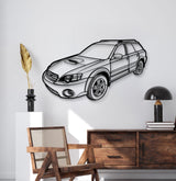 2005 Outback XT Perspective Metal Car Wall Art - MT1310