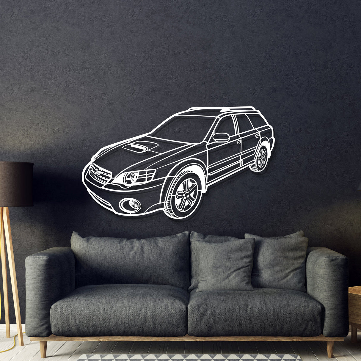 2005 Outback XT Perspective Metal Car Wall Art - MT1310