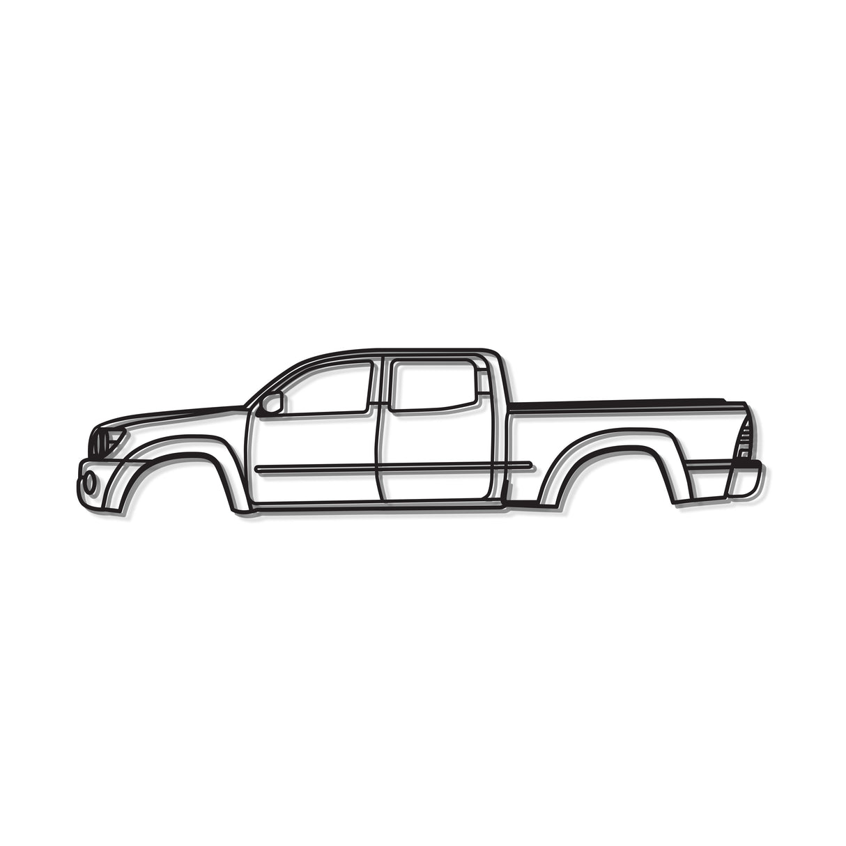 2005 Tacoma 2nd Gen Metal Car Wall Art - MT0325