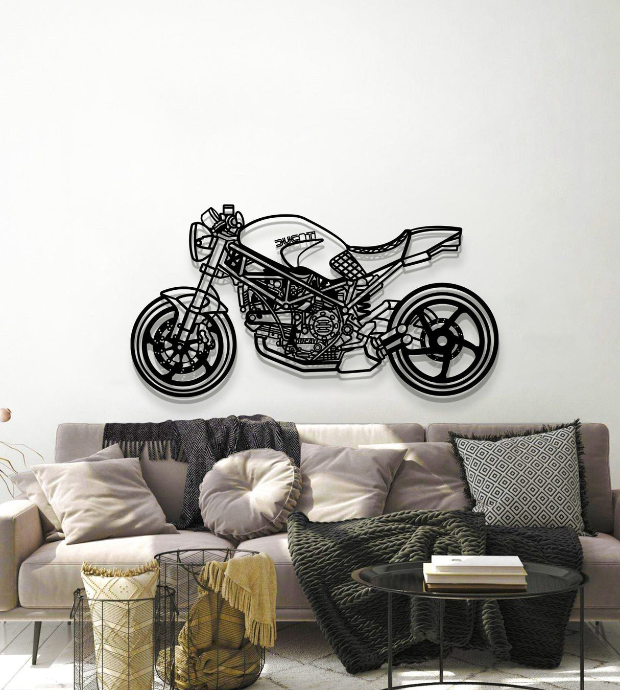 2006 Monster S2R1000 Metal Motorcycle Wall Art - MT1391