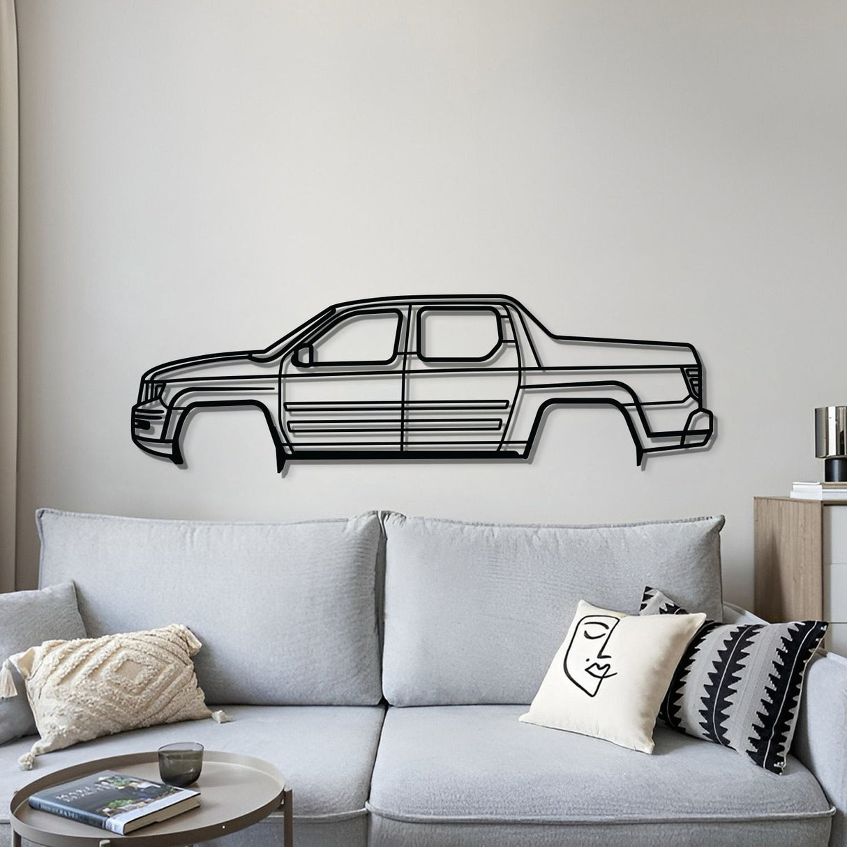 2006 Ridgeline 1st Gen Metal Car Wall Art - MT0335