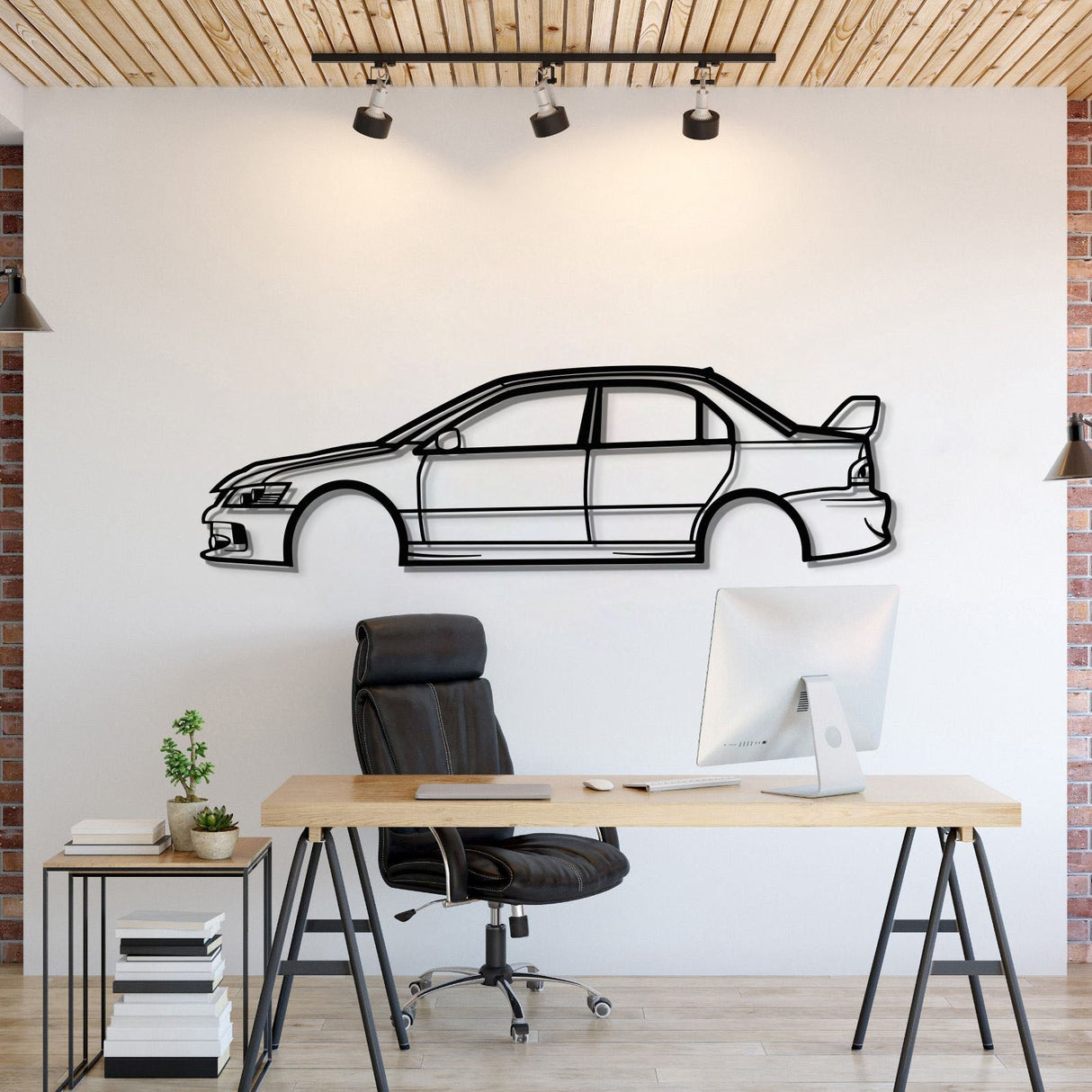 2006 Lancer Evo Metal Car Wall Art - MT0332