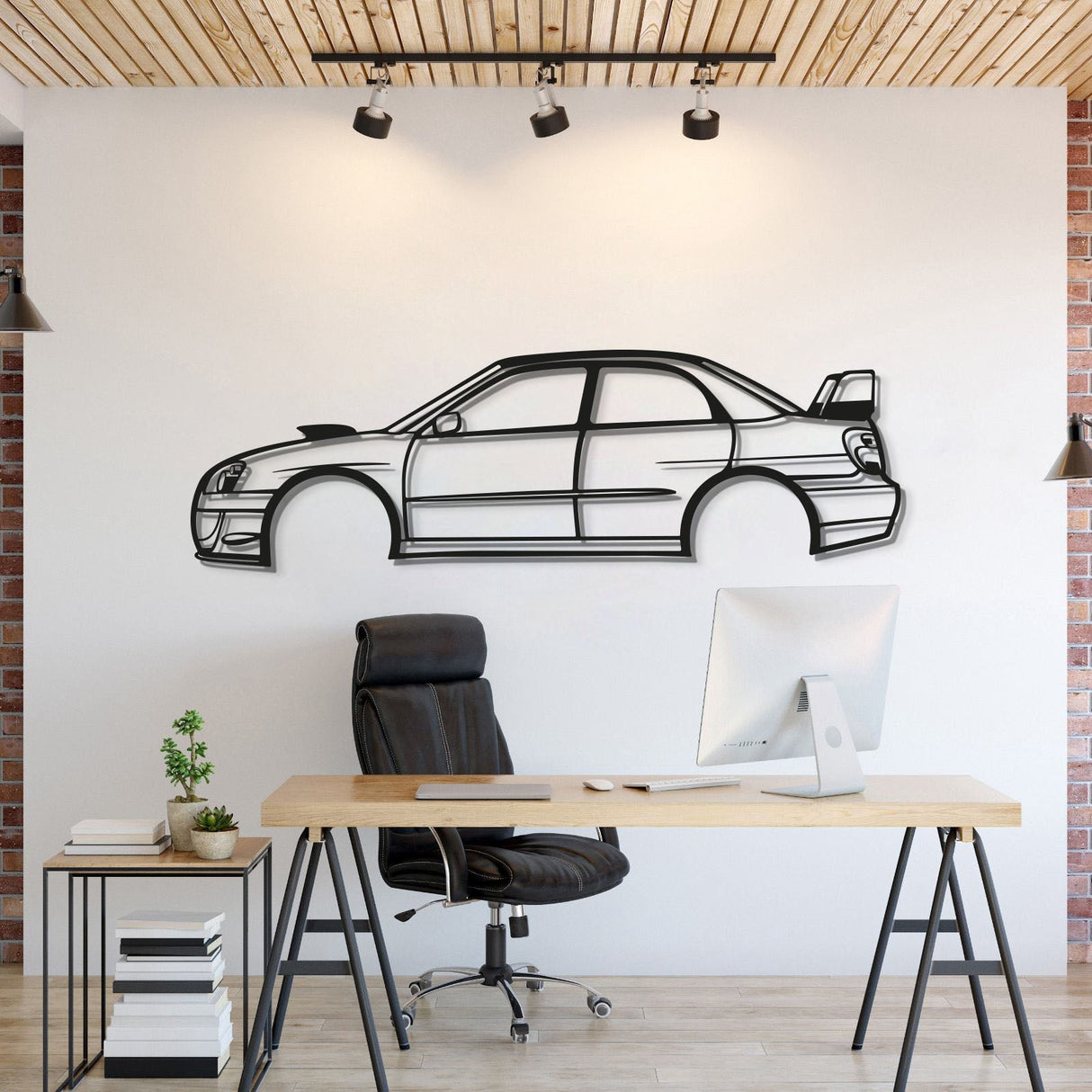 2006 WRX STI Blobeye Metal Car Wall Art - MT0337