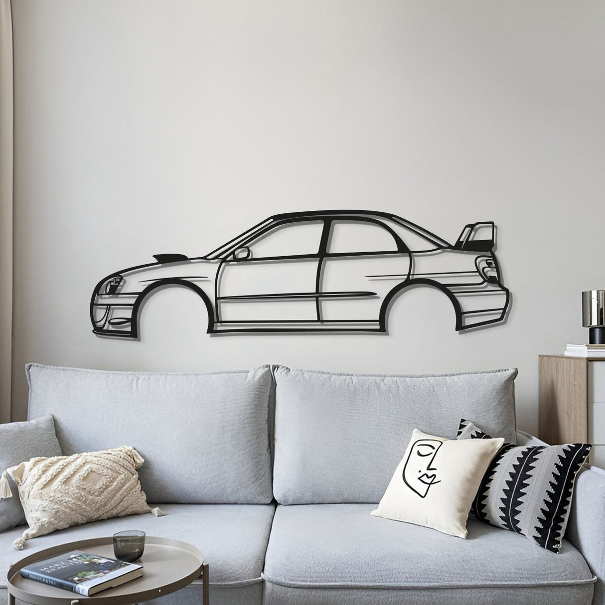 2006 WRX STI Blobeye Metal Car Wall Art - MT0337