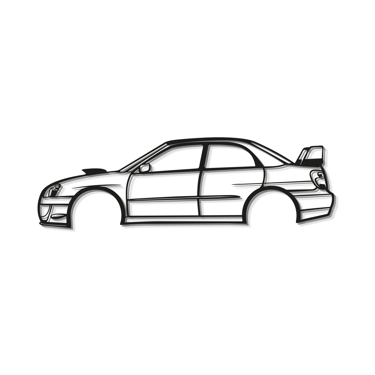 2006 WRX STI Blobeye Metal Car Wall Art - MT0337