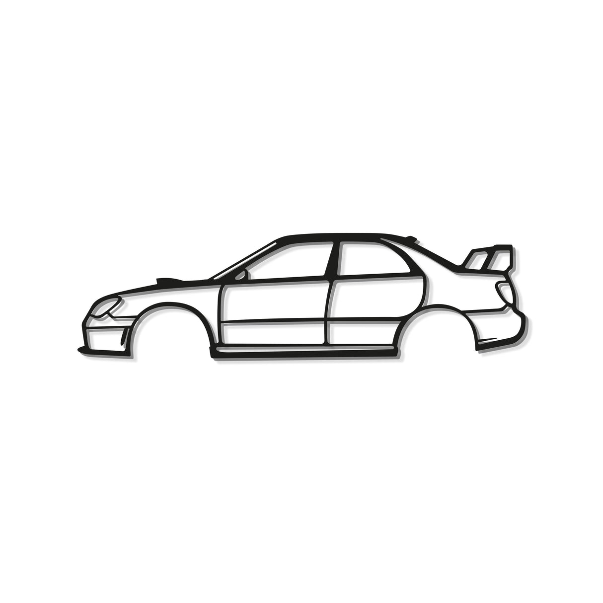 2006 WRX STI Hawkeye Metal Car Wall Art - MT0338